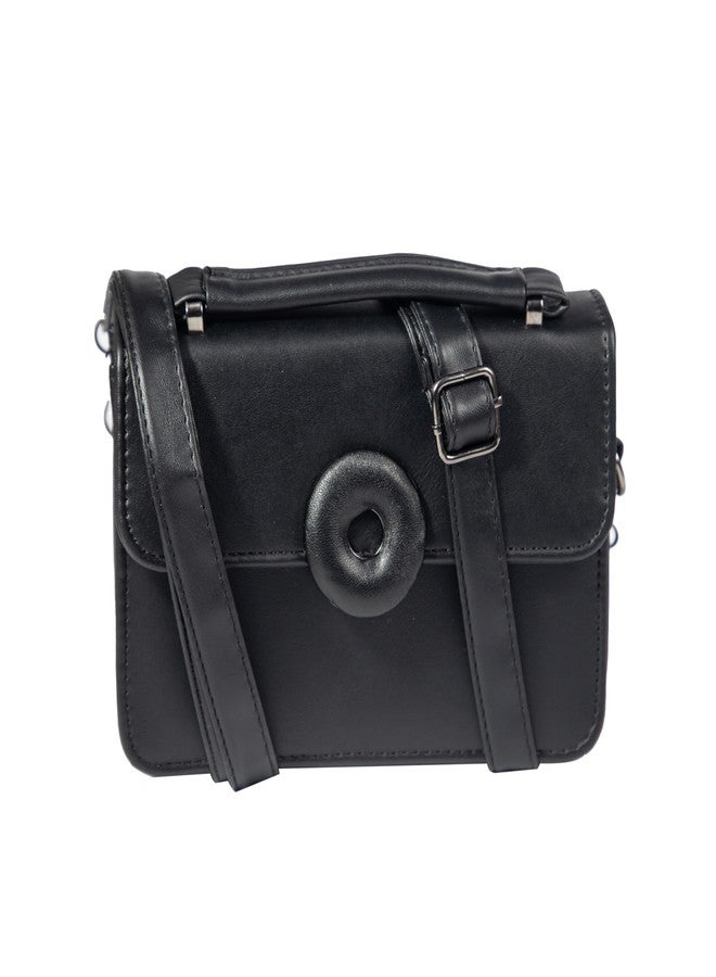 Heartbeat Crossbody Sling Bag for Women | Stylish crossbody sling bag for girls/women (Black) - Image 1